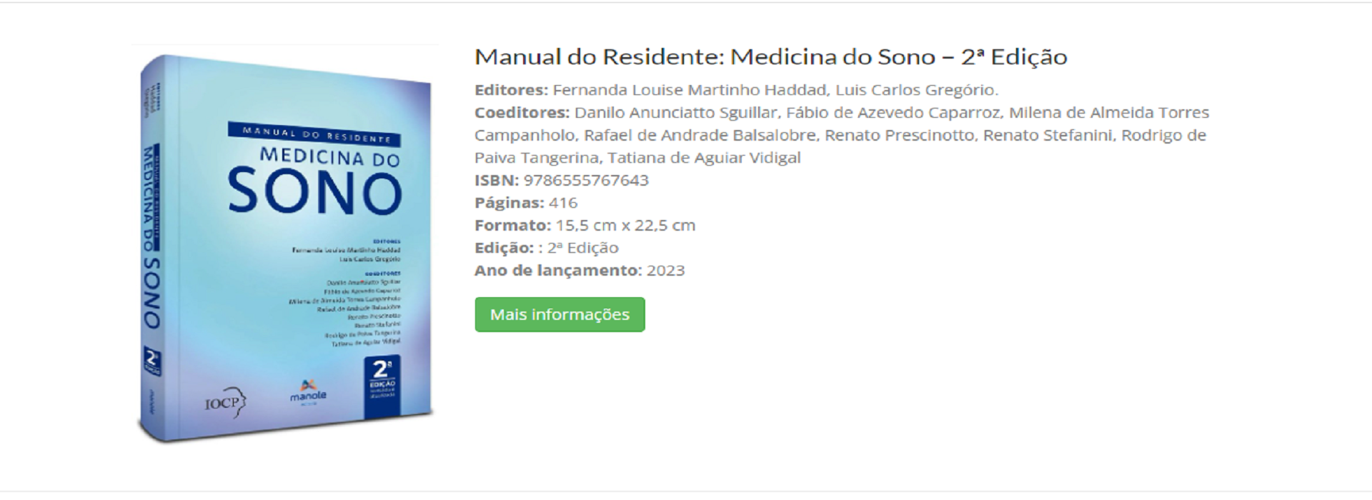 Manual do Residente: Medicina do Sono